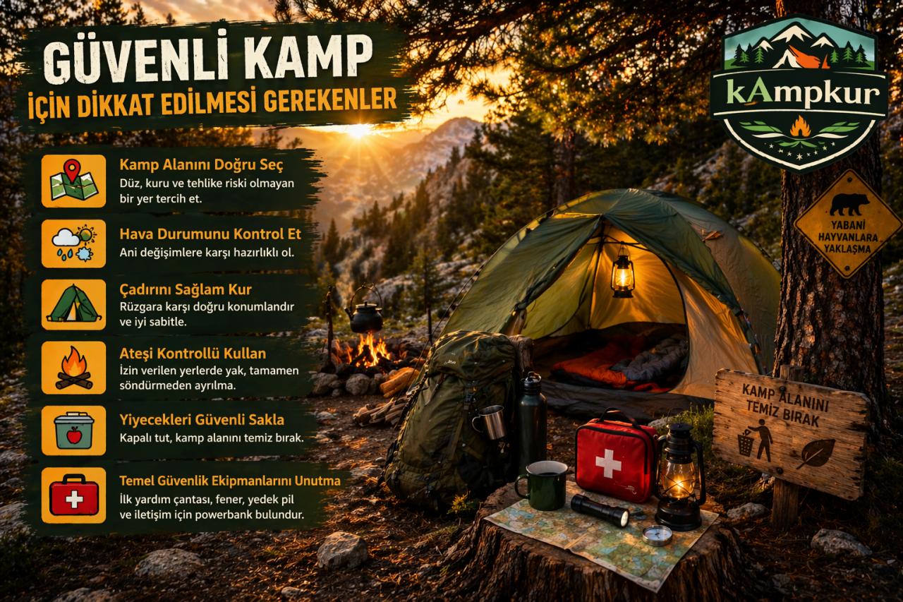 Güvenli Kamp İçin Dikkat Edilmesi Gerekenler