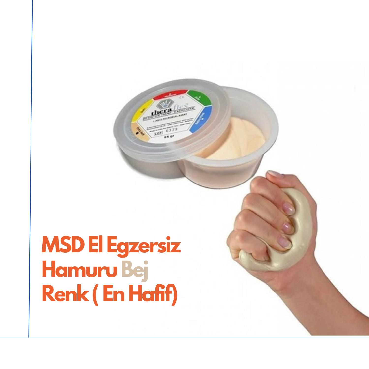 MSD El Egzersiz Hamuru Bej Renk ( En Hafif)
