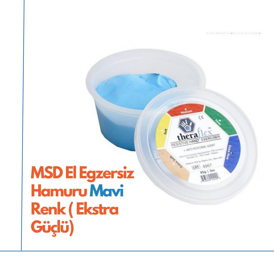 MSD El Egzersiz Hamuru Mavi Renk ( Ekstra Güçlü)