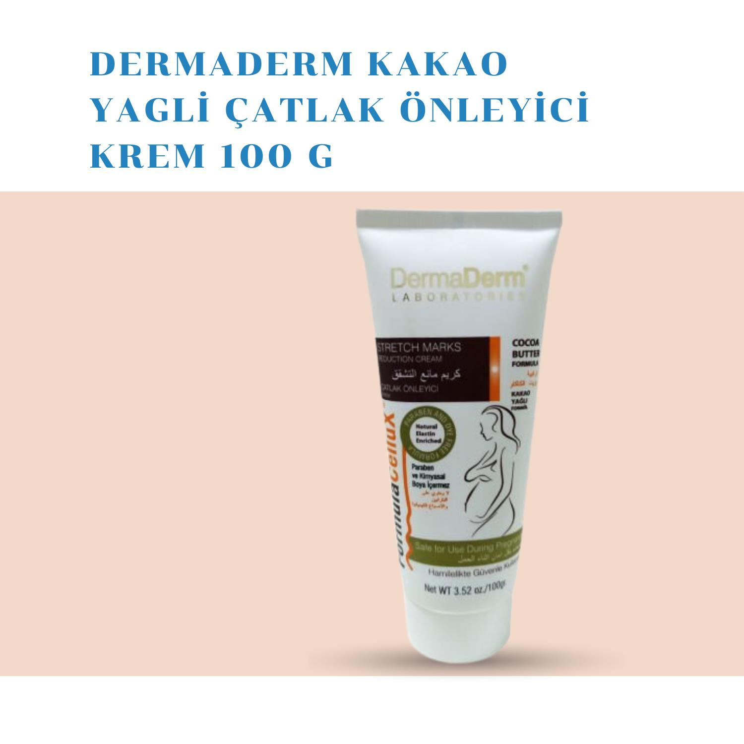 Dermaderm Kakao Yagli Çatlak Önleyici Krem 100 gr