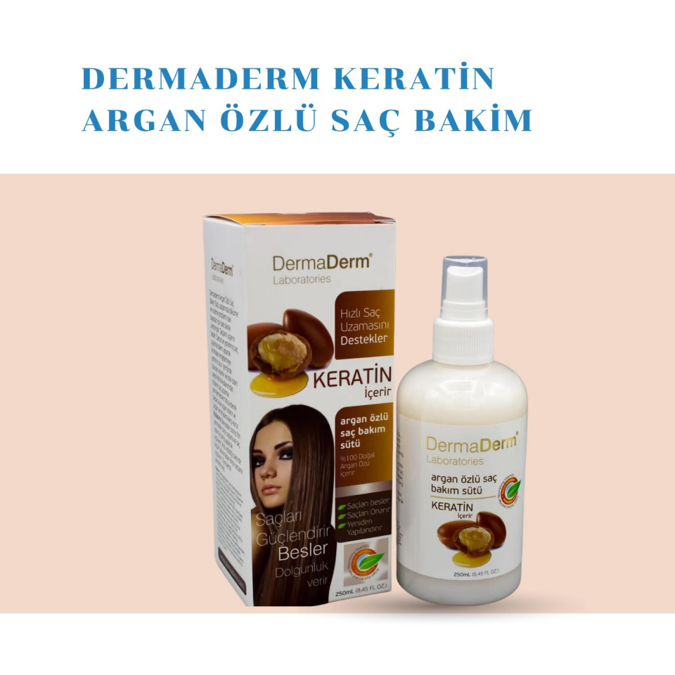 Dermaderm Keratin Argan Özlü Saç Bakim Sütü 250 ml