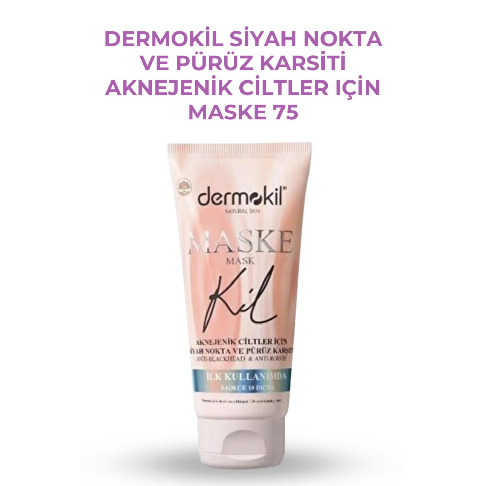 Dermokil Siyah Nokta Ve Pürüz Karsiti Aknejenik Ciltler Için Maske 75