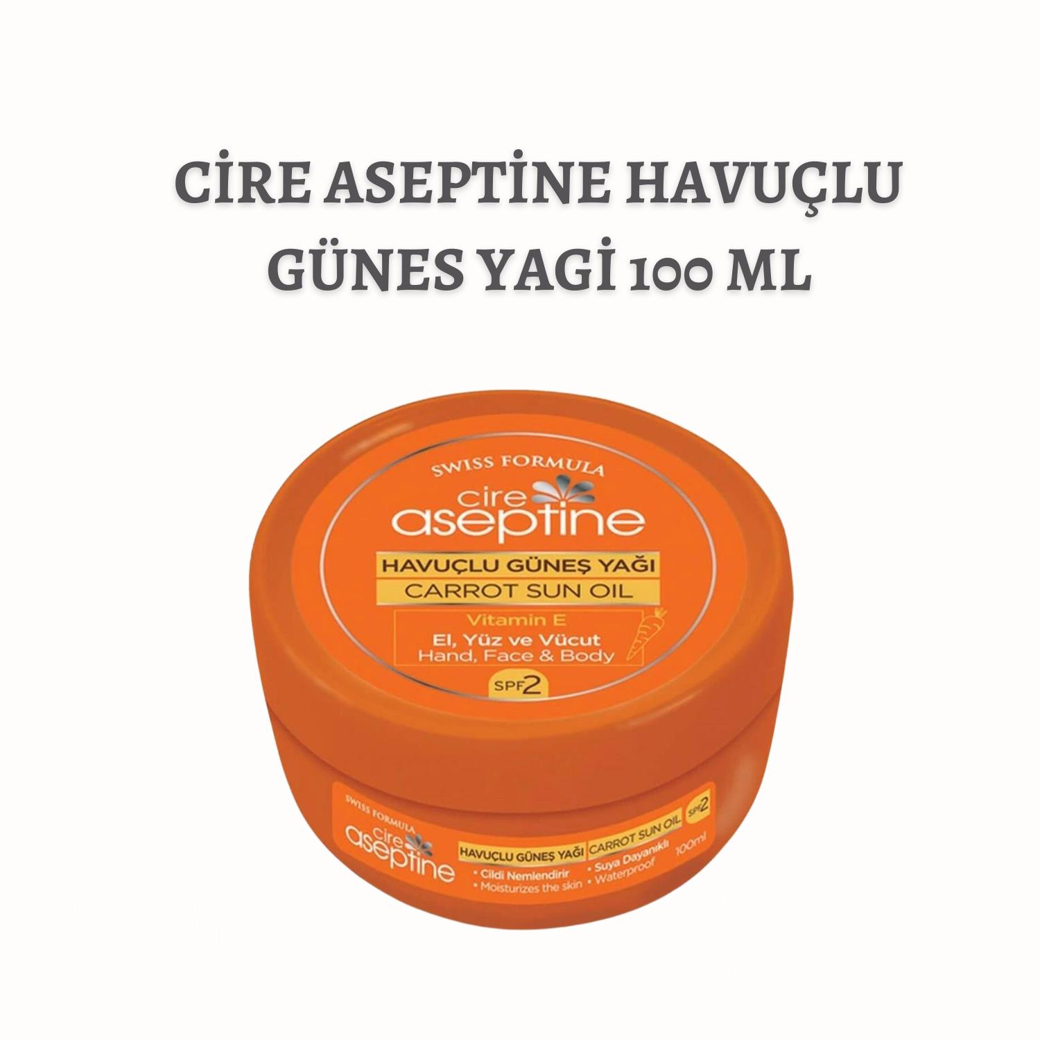 Cire Aseptine Havuçlu Günes Yagi 100 ml