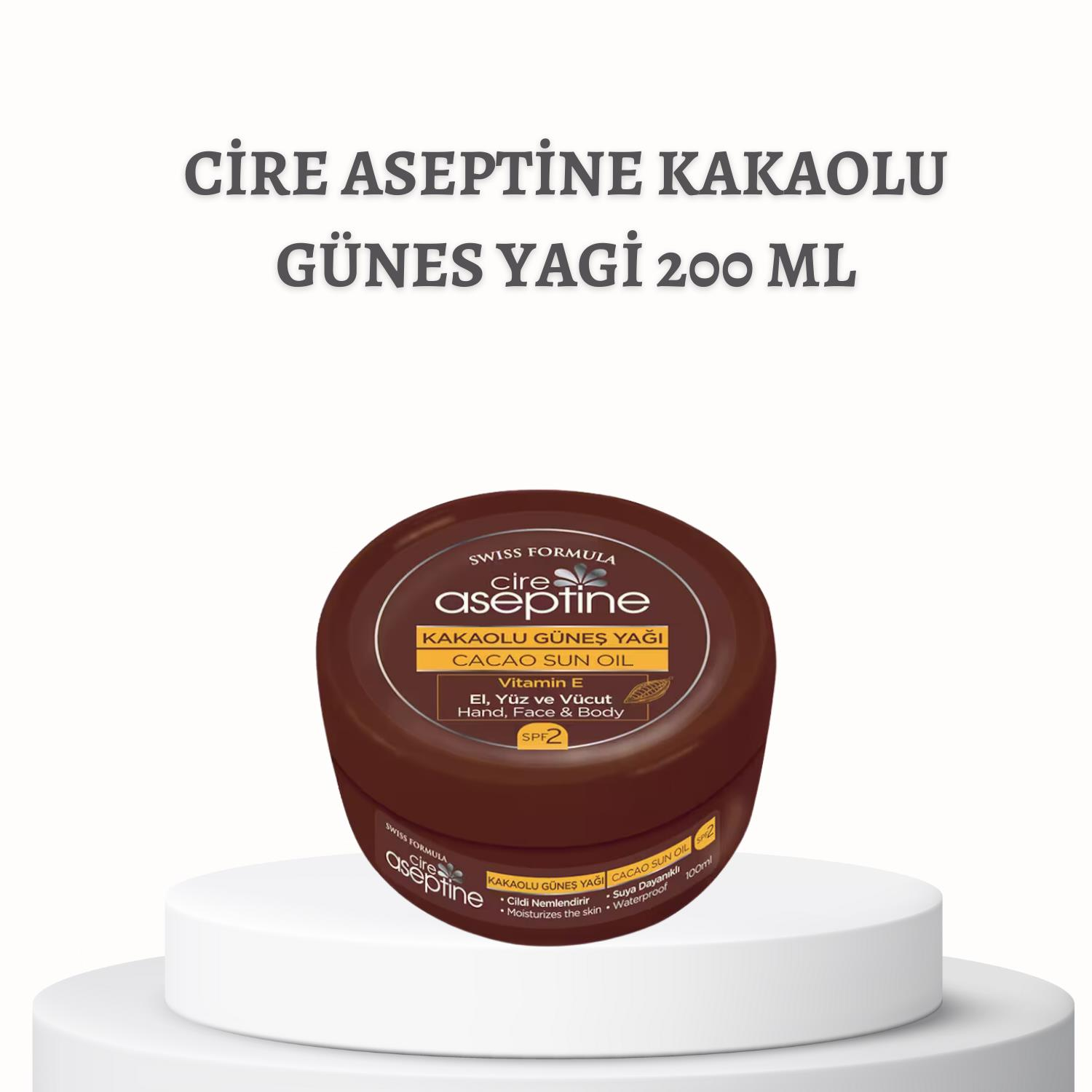 Cire Aseptine Kakaolu Günes Yagi 200 ml
