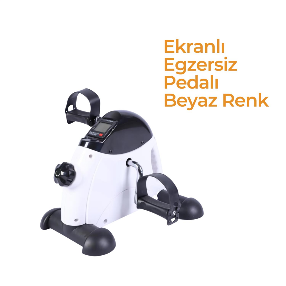 Ekranlı Egzersiz Pedalı Beyaz Renk