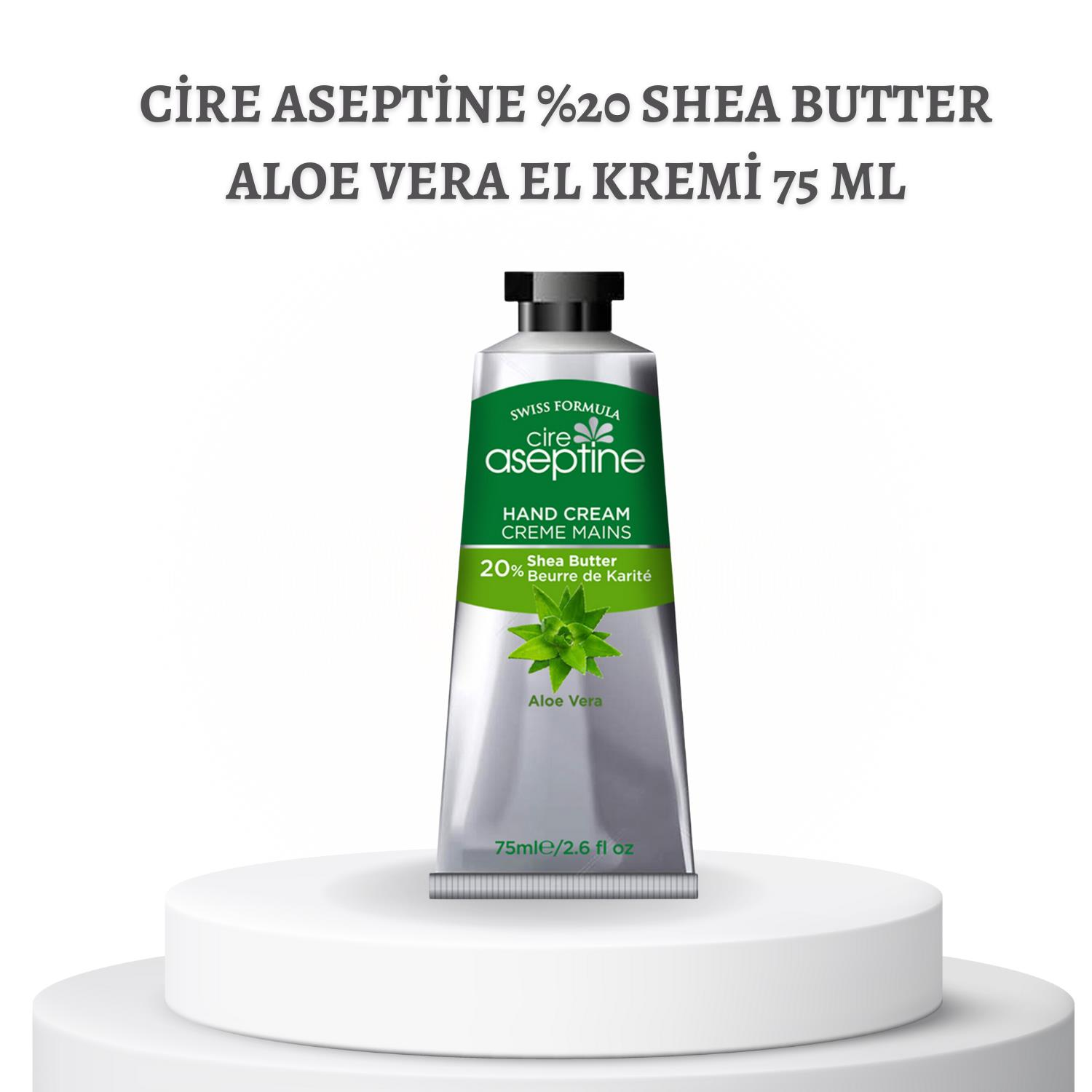 Cire Aseptine %20 Shea Butter Aloe Vera El Kremi 75 ml