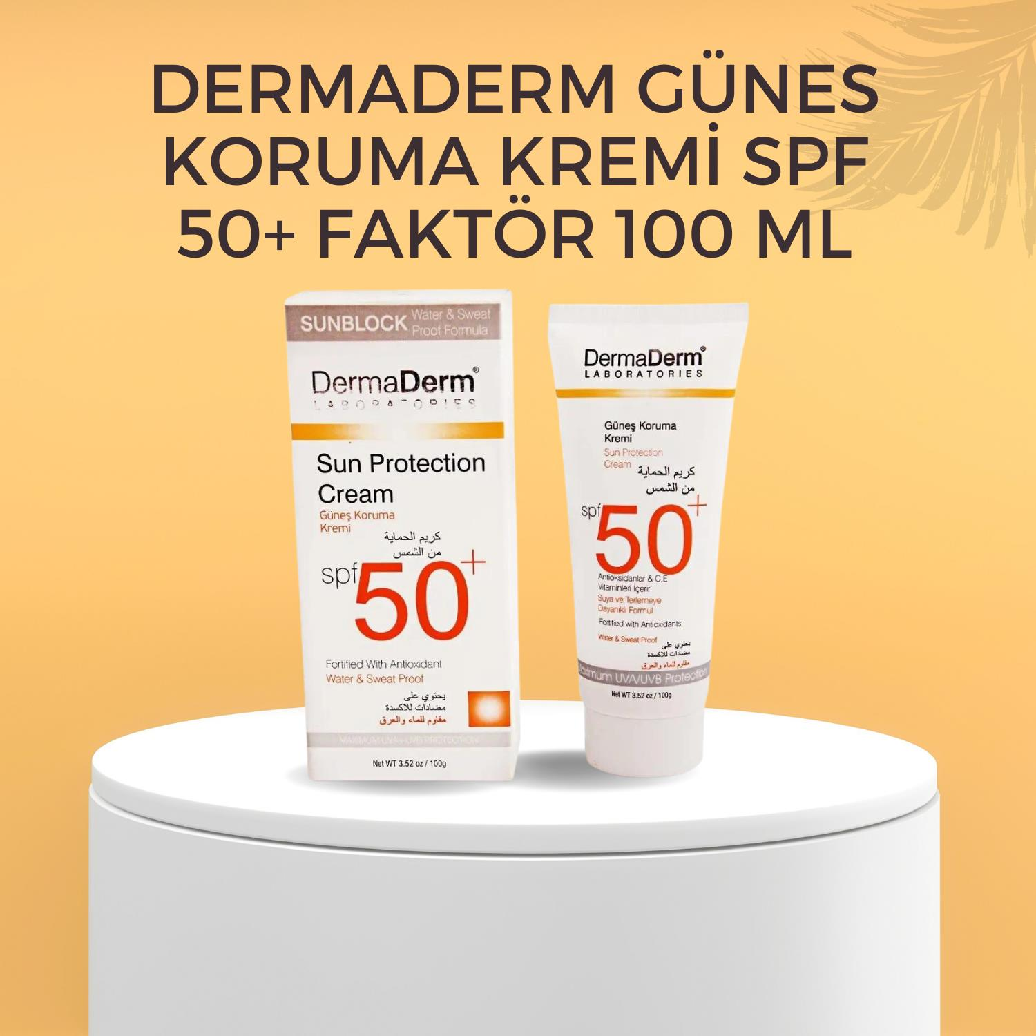 Dermaderm Günes Koruma Kremi Spf 50+ Faktör 100 ml