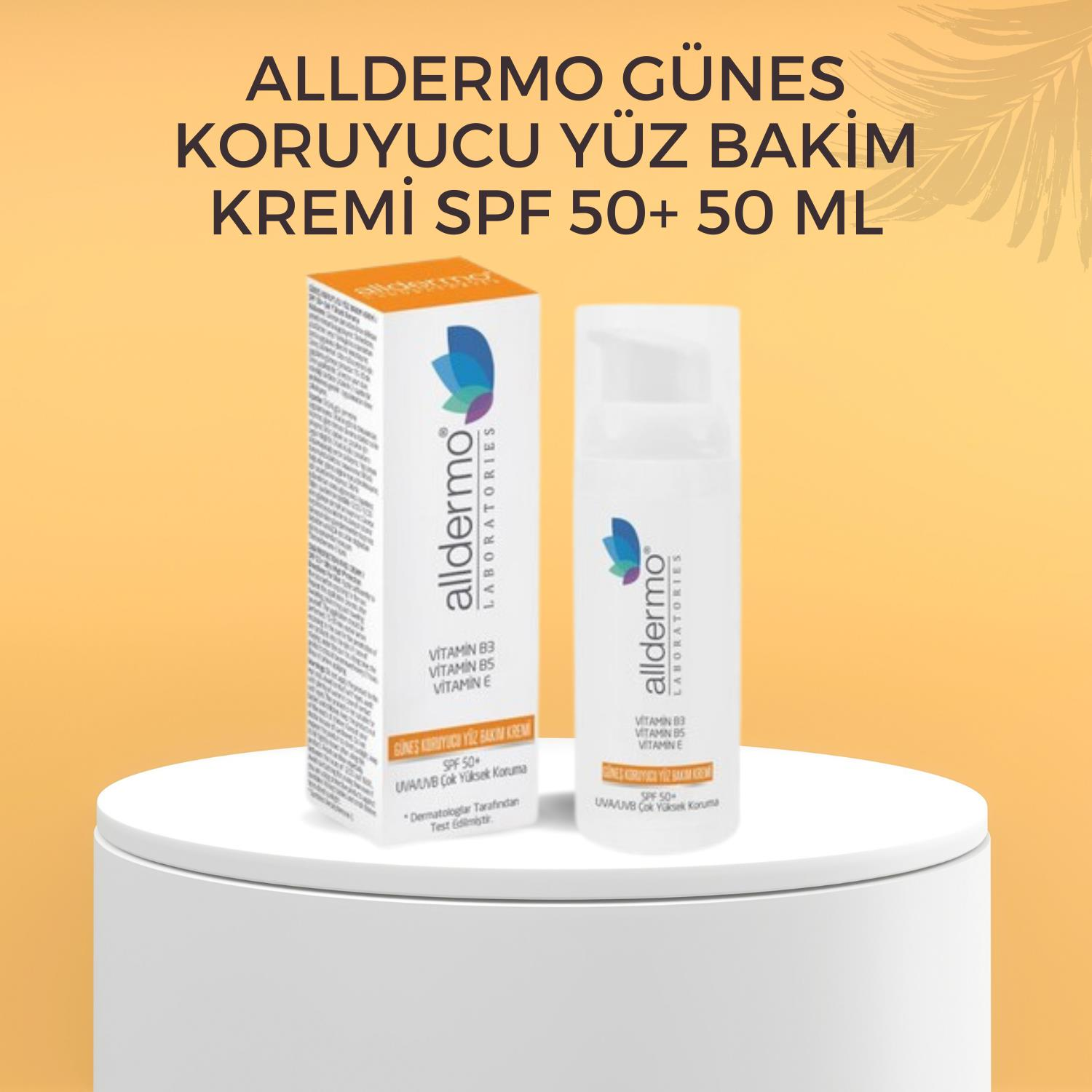 Alldermo Günes Koruyucu Yüz Bakim Kremi SPF 50+ 50 ml