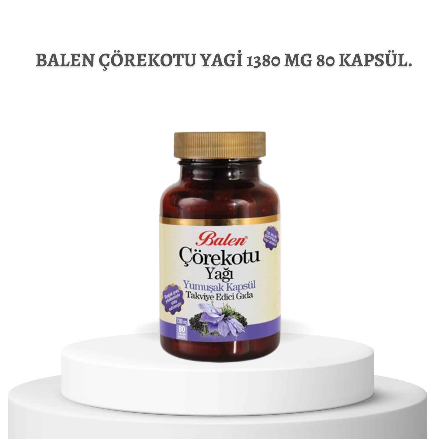 Balen Çörekotu Yagi 1380 mg 80 kapsül