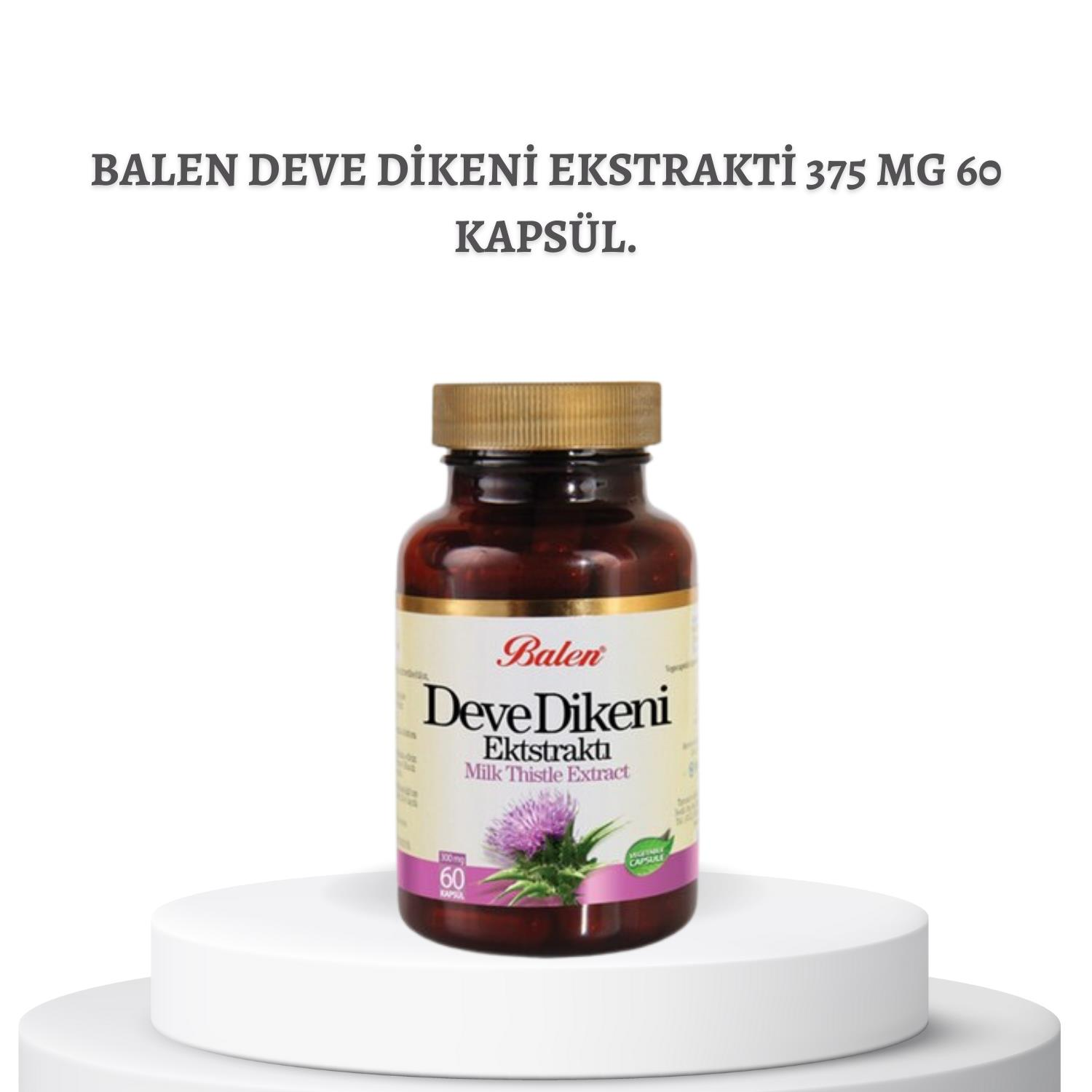 Balen Deve Dikeni Ekstrakti 375 mg 60 kapsül