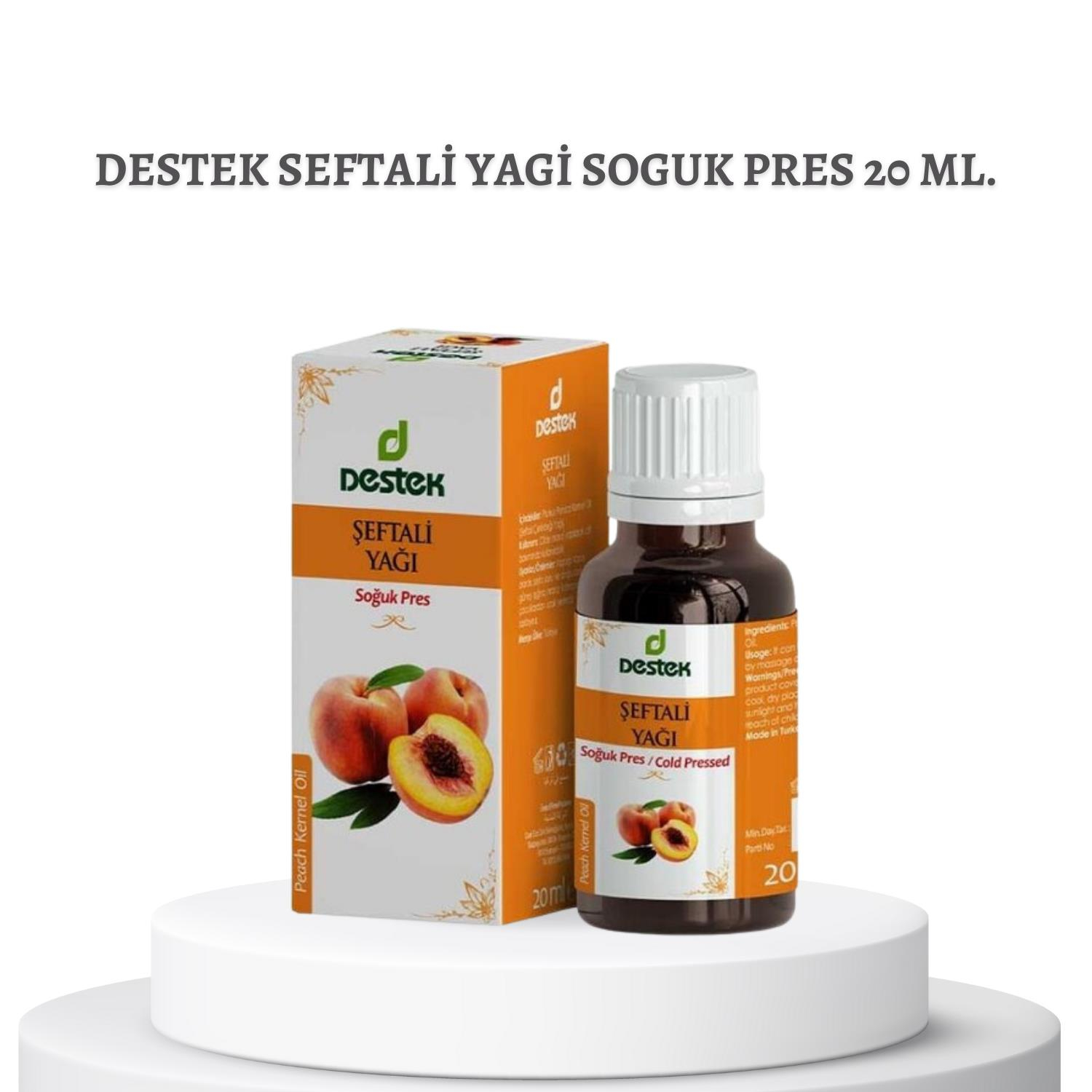 Destek Seftali Yagi Soguk Pres 20 ml