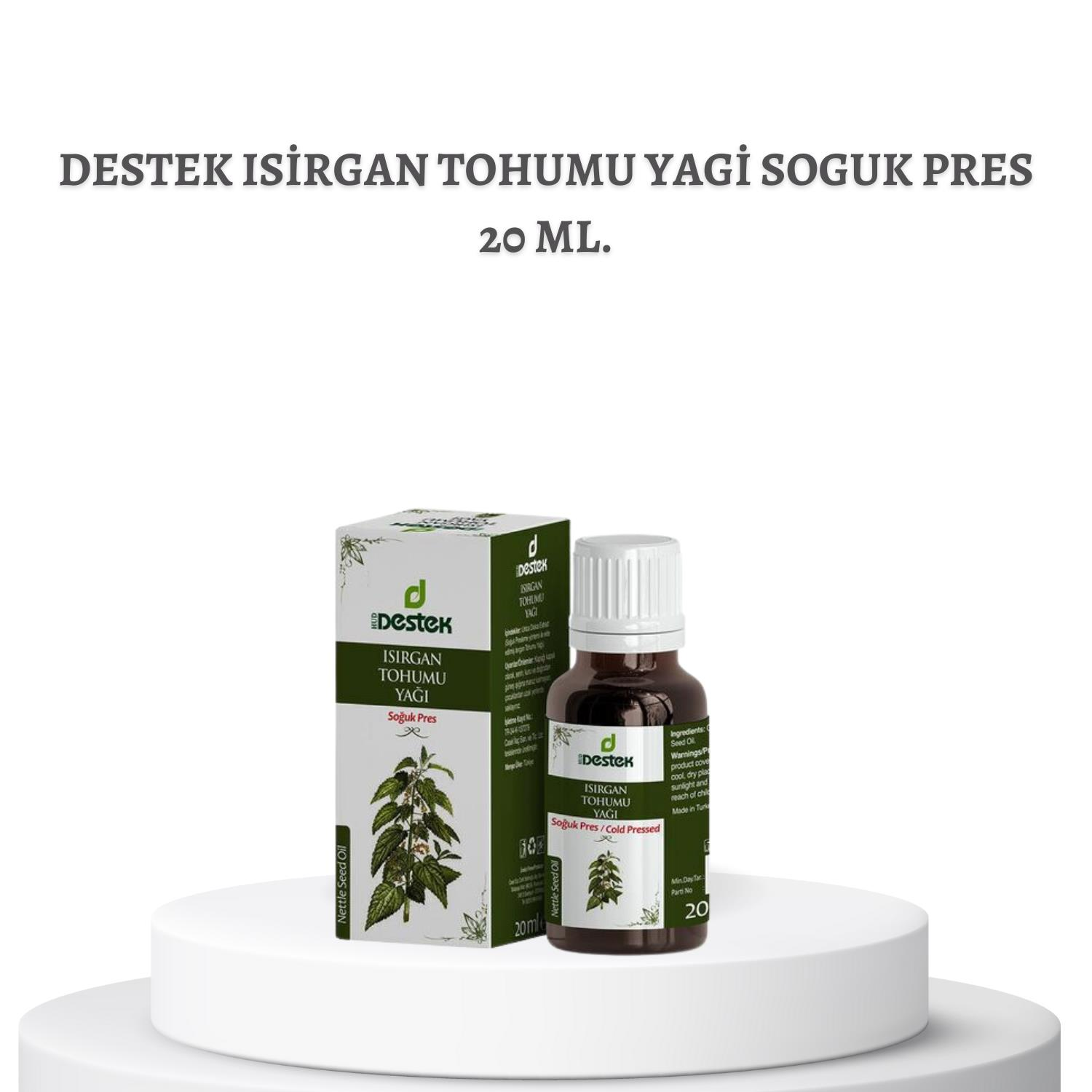 Destek Isirgan Tohumu Yagi Soguk Pres 20 ml