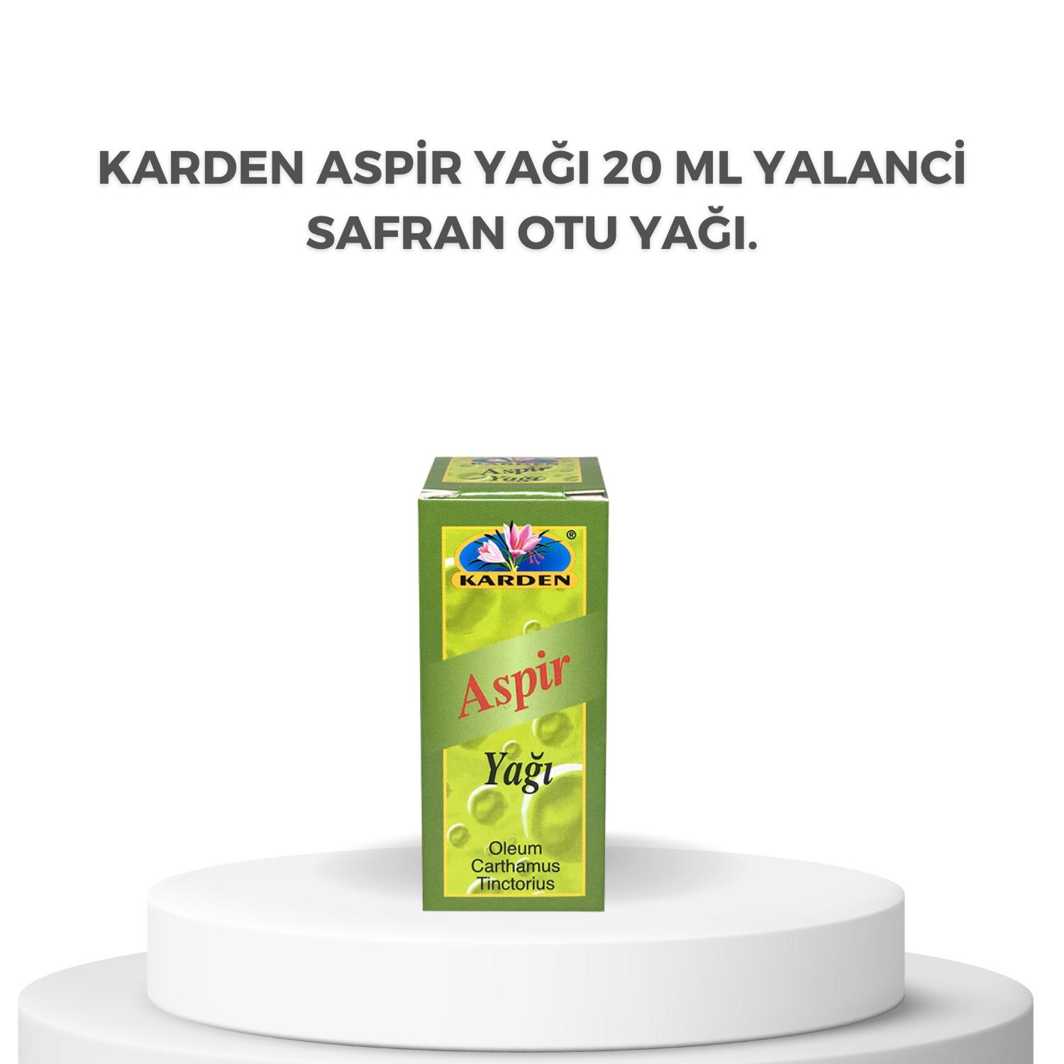 Karden Aspir Yagi 20 ml Yalanci Safran Otu Yagi