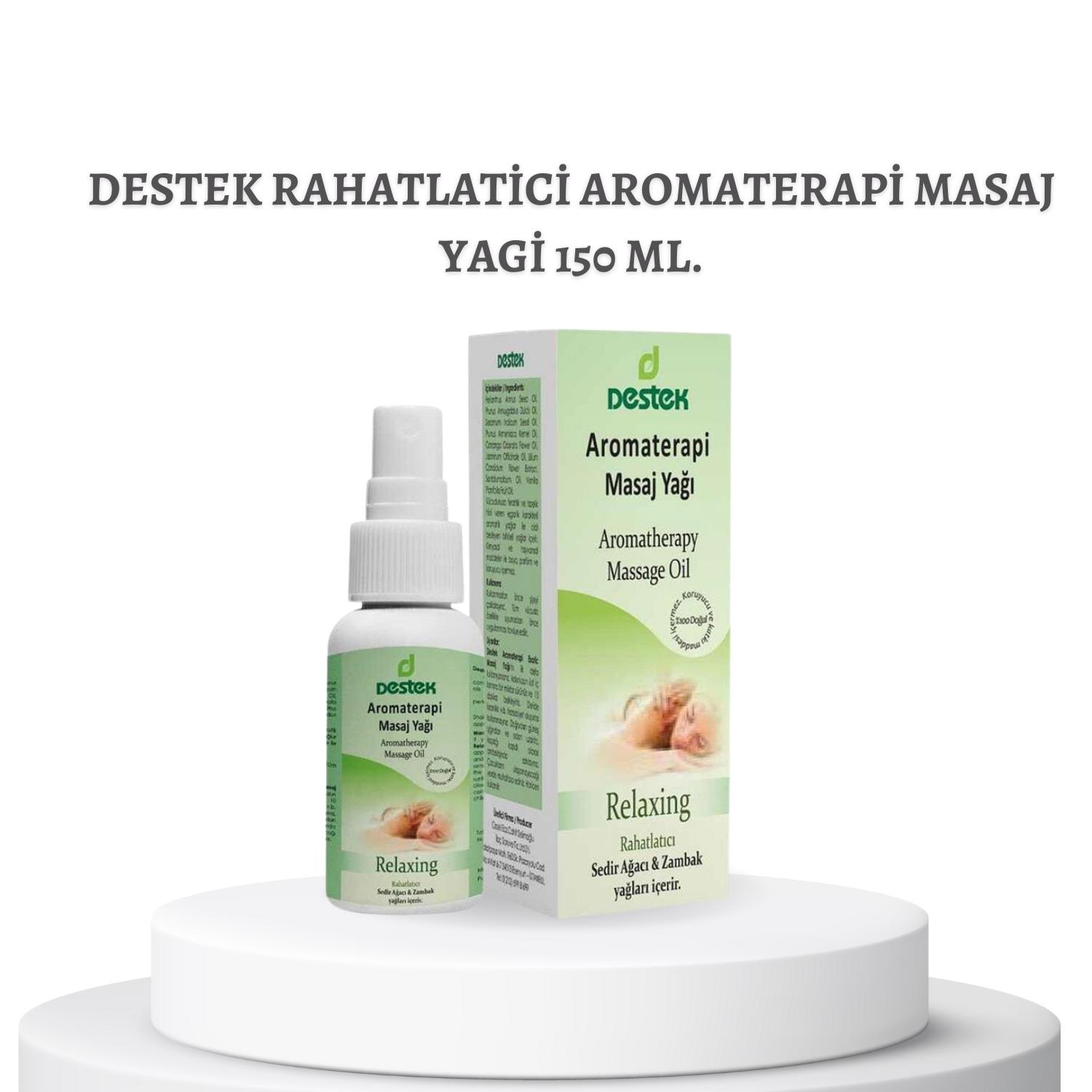 Destek Rahatlatici Aromaterapi Masaj Yagi 150 ml